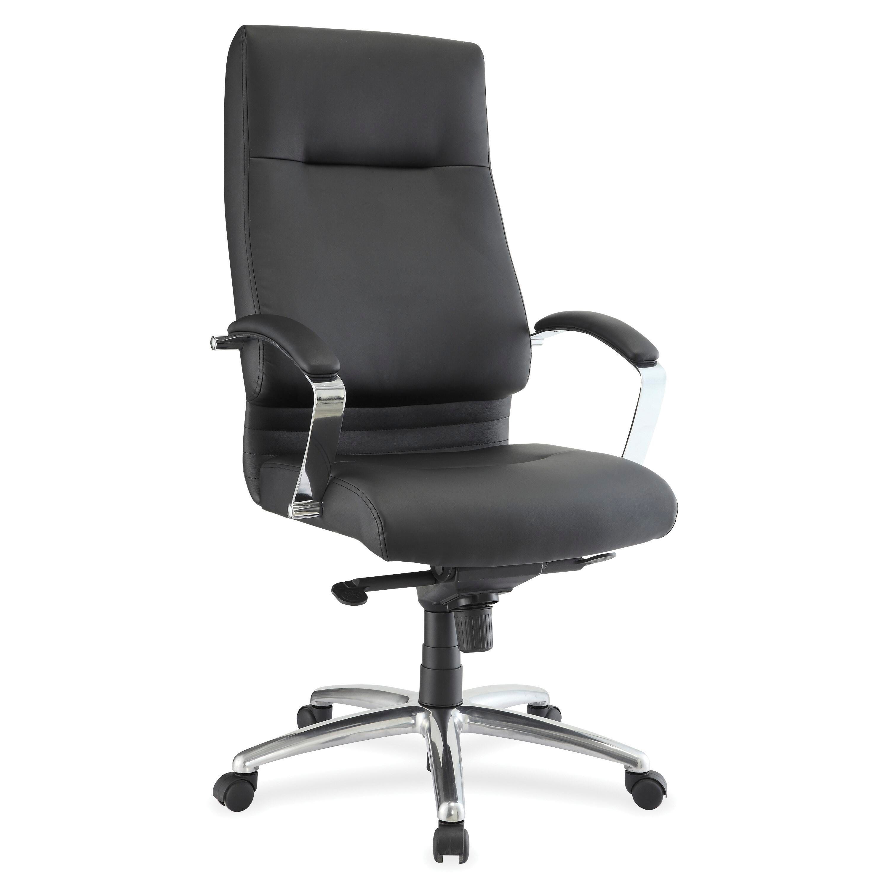 Classroom Select High-Back Executive Modern Style Task Chair, Chrome Base, Black 1498093